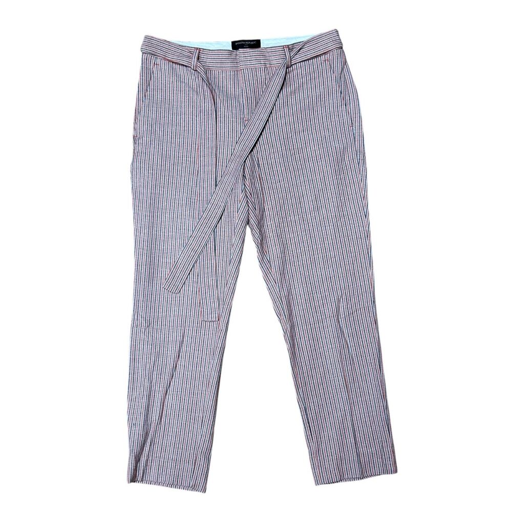 BANANA REPUBLIC, Women's Straight Leg Ankle Pants, Red White Black, 6 Petite